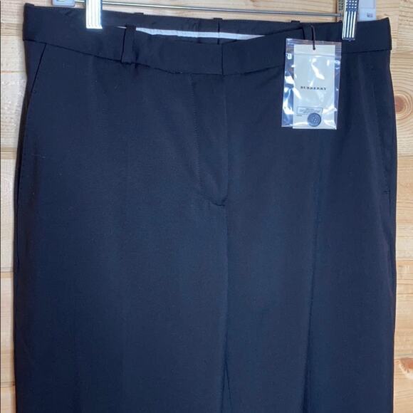 Burberry Black Uniform 100% Wool Slacks Size 8 NWT - Picture 3 of 12